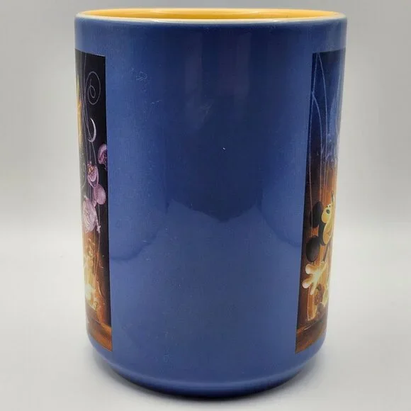 Disneyland Mickey Mouse 75 Years Of Love And Laughter Ceramic Mug 16oz Blue - Picture 2 of 8